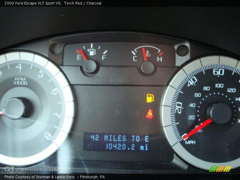 Torch Red / Charcoal 2009 Ford Escape XLT Sport V6