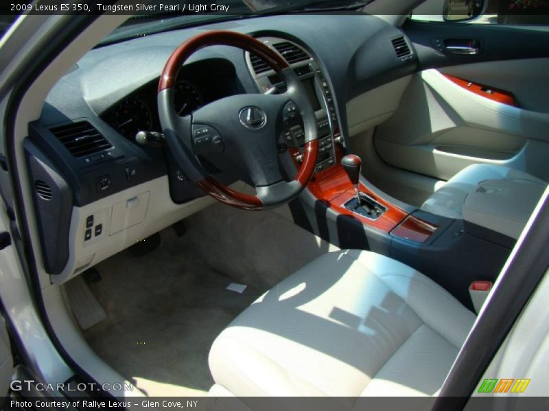 Tungsten Silver Pearl / Light Gray 2009 Lexus ES 350