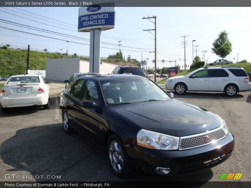 Black / Black 2003 Saturn L Series L300 Sedan