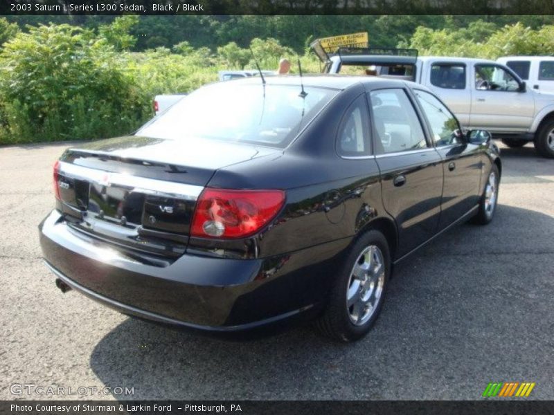 Black / Black 2003 Saturn L Series L300 Sedan