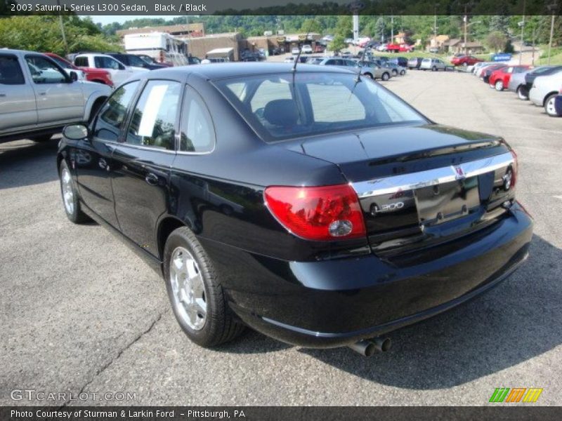 Black / Black 2003 Saturn L Series L300 Sedan