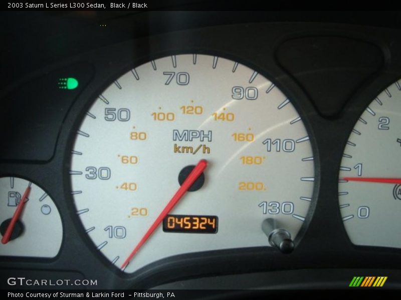 Black / Black 2003 Saturn L Series L300 Sedan