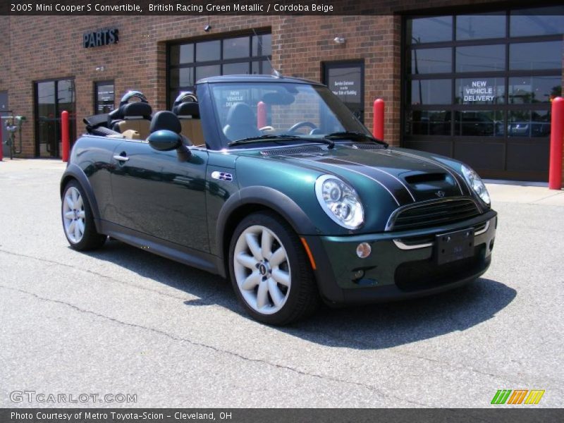 British Racing Green Metallic / Cordoba Beige 2005 Mini Cooper S Convertible