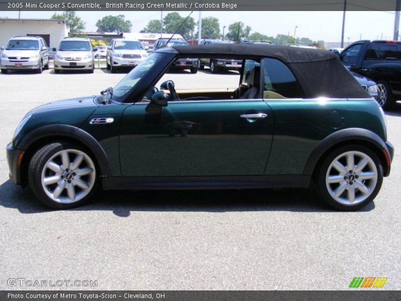 British Racing Green Metallic / Cordoba Beige 2005 Mini Cooper S Convertible