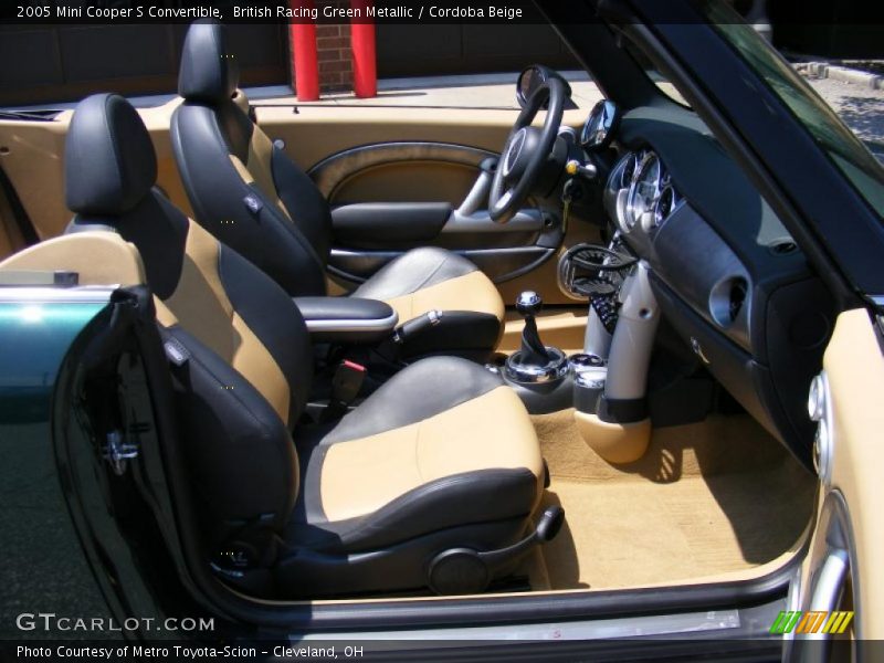 British Racing Green Metallic / Cordoba Beige 2005 Mini Cooper S Convertible