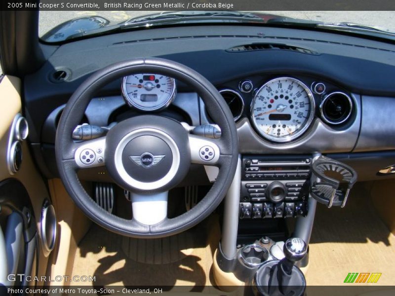 British Racing Green Metallic / Cordoba Beige 2005 Mini Cooper S Convertible