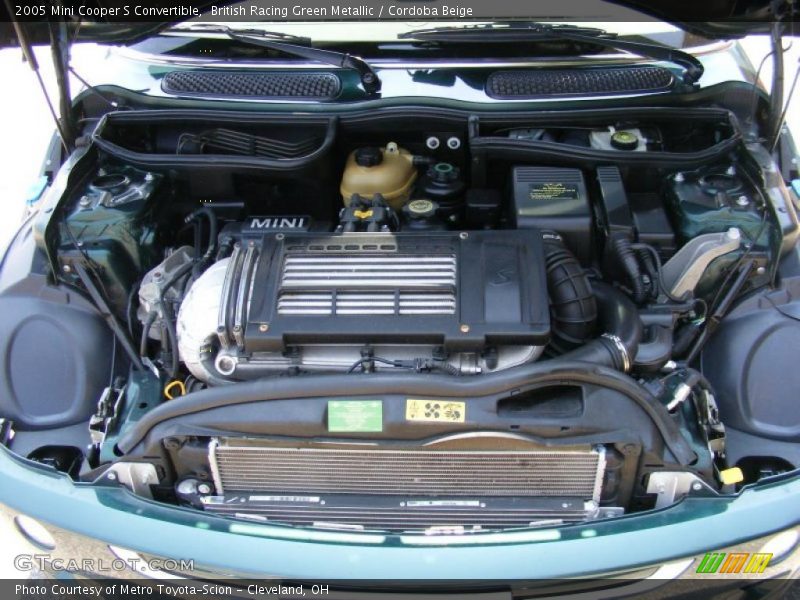 British Racing Green Metallic / Cordoba Beige 2005 Mini Cooper S Convertible