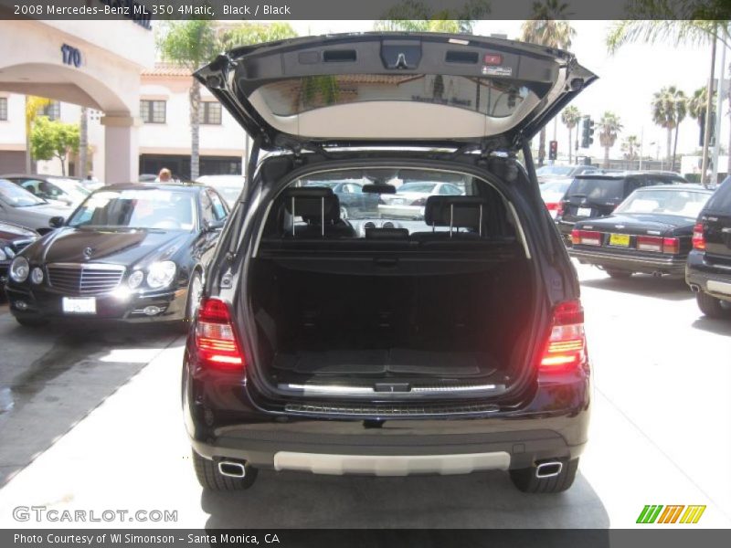 Black / Black 2008 Mercedes-Benz ML 350 4Matic