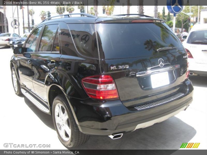 Black / Black 2008 Mercedes-Benz ML 350 4Matic