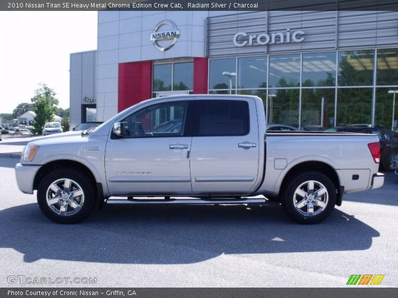 Radiant Silver / Charcoal 2010 Nissan Titan SE Heavy Metal Chrome Edition Crew Cab