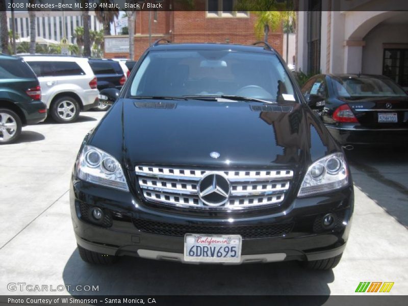 Black / Black 2008 Mercedes-Benz ML 350 4Matic