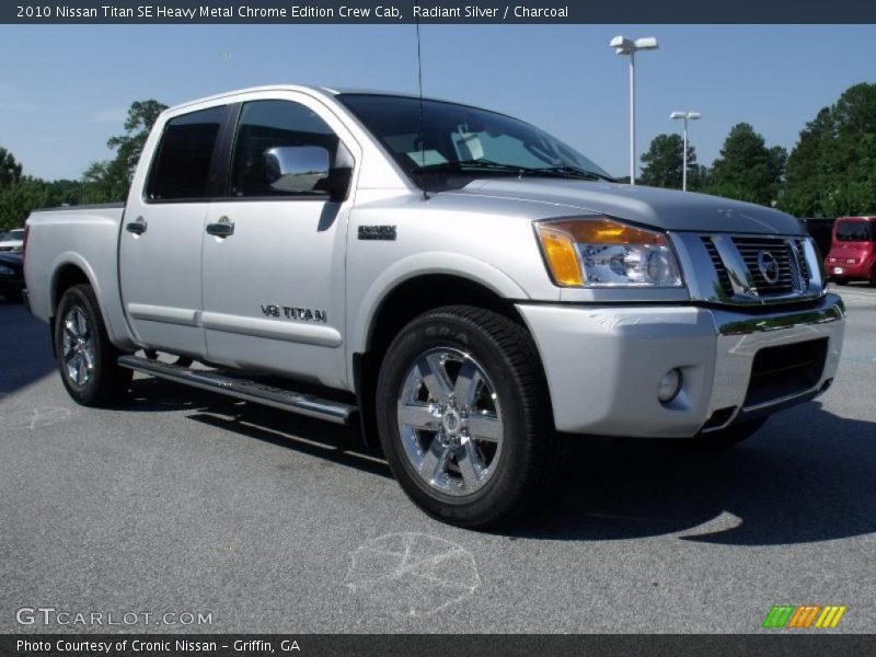 Radiant Silver / Charcoal 2010 Nissan Titan SE Heavy Metal Chrome Edition Crew Cab