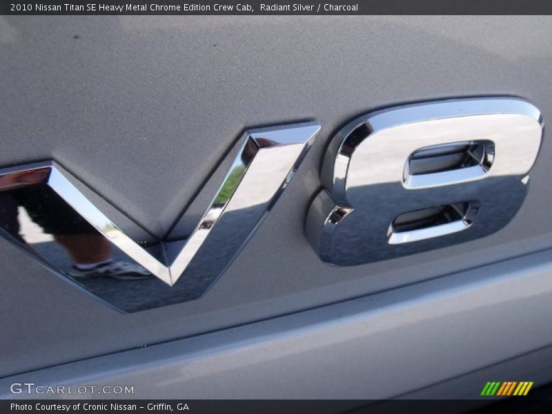 Radiant Silver / Charcoal 2010 Nissan Titan SE Heavy Metal Chrome Edition Crew Cab