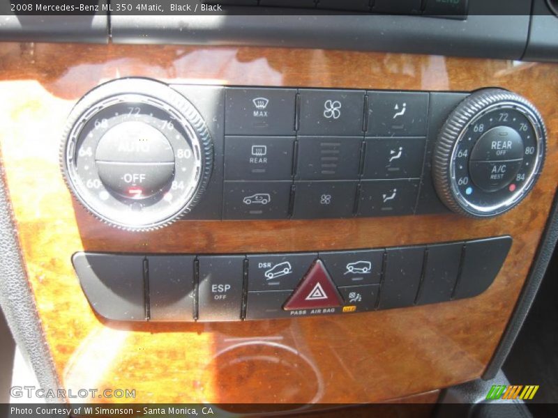 Black / Black 2008 Mercedes-Benz ML 350 4Matic
