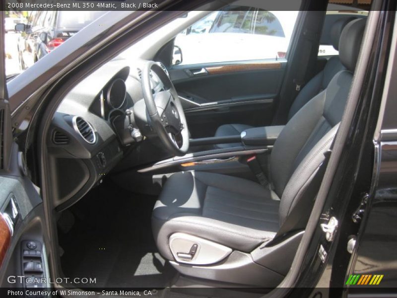 Black / Black 2008 Mercedes-Benz ML 350 4Matic