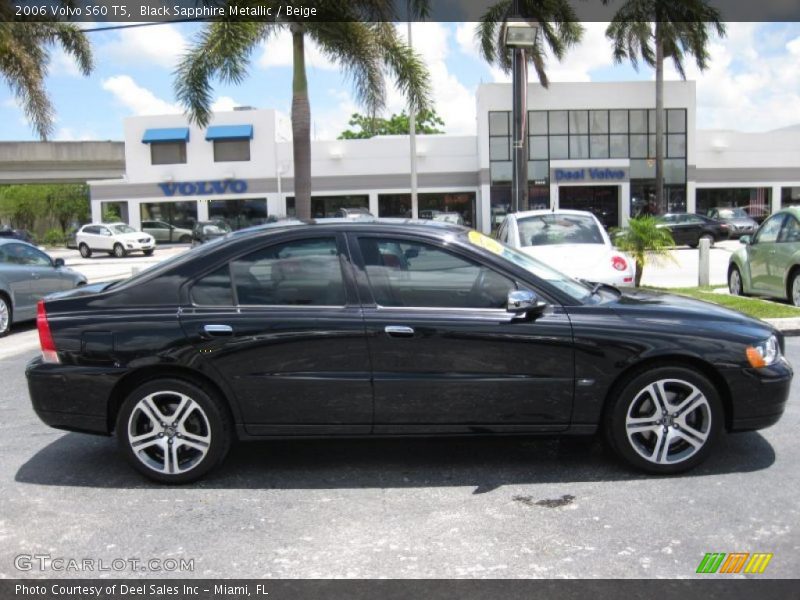 Black Sapphire Metallic / Beige 2006 Volvo S60 T5