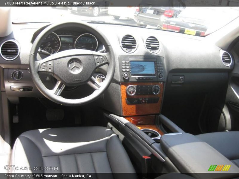 Black / Black 2008 Mercedes-Benz ML 350 4Matic