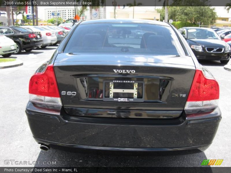 Black Sapphire Metallic / Beige 2006 Volvo S60 T5