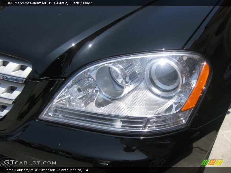 Black / Black 2008 Mercedes-Benz ML 350 4Matic