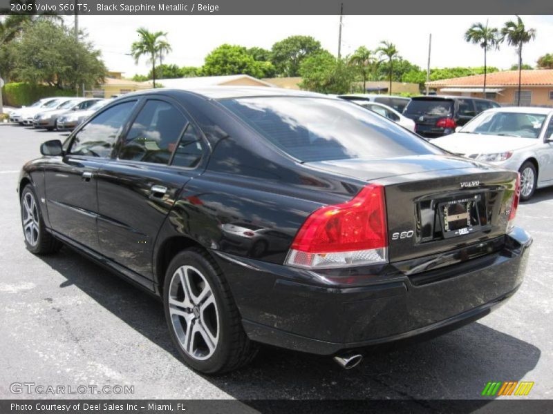 Black Sapphire Metallic / Beige 2006 Volvo S60 T5