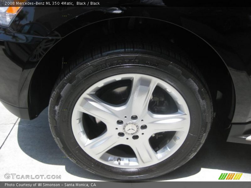 Black / Black 2008 Mercedes-Benz ML 350 4Matic