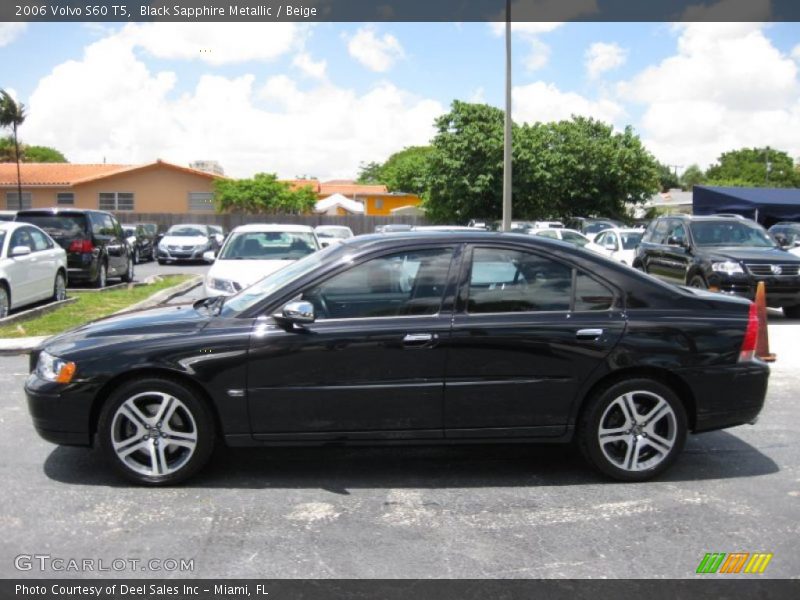 Black Sapphire Metallic / Beige 2006 Volvo S60 T5