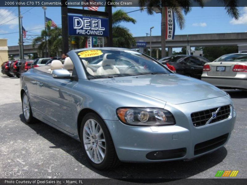 Celestial Blue Metallic / Calcite Cream 2006 Volvo C70 T5 Convertible