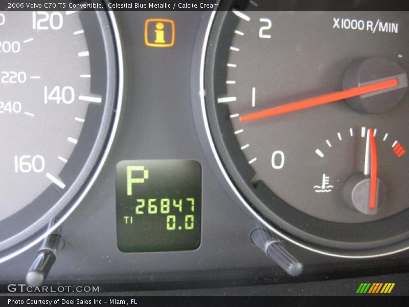 Celestial Blue Metallic / Calcite Cream 2006 Volvo C70 T5 Convertible