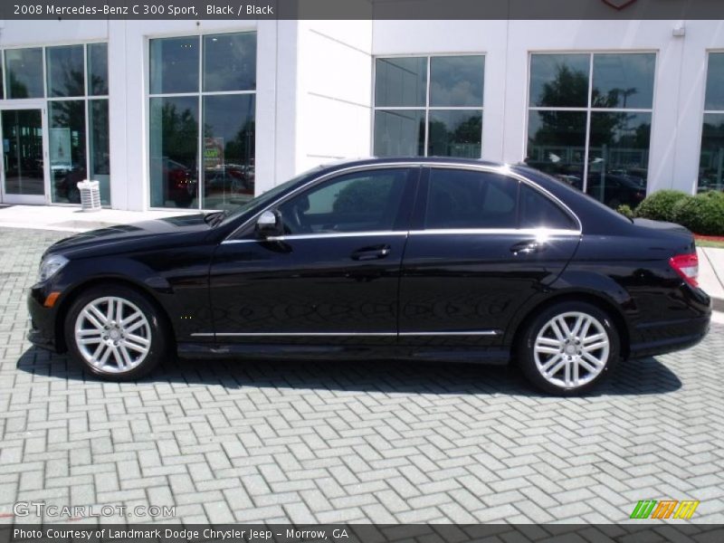 Black / Black 2008 Mercedes-Benz C 300 Sport