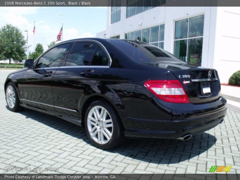 Black / Black 2008 Mercedes-Benz C 300 Sport