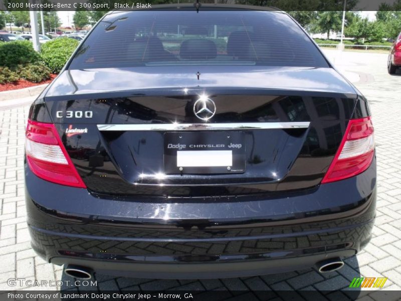 Black / Black 2008 Mercedes-Benz C 300 Sport
