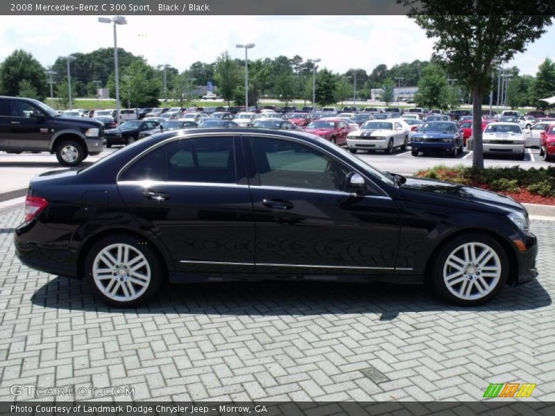 Black / Black 2008 Mercedes-Benz C 300 Sport