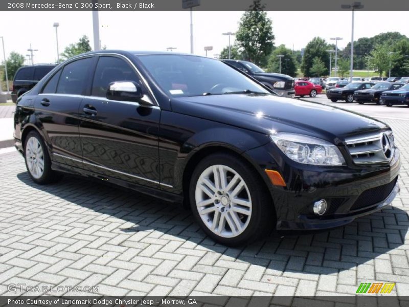 Black / Black 2008 Mercedes-Benz C 300 Sport