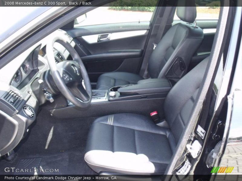 Black / Black 2008 Mercedes-Benz C 300 Sport