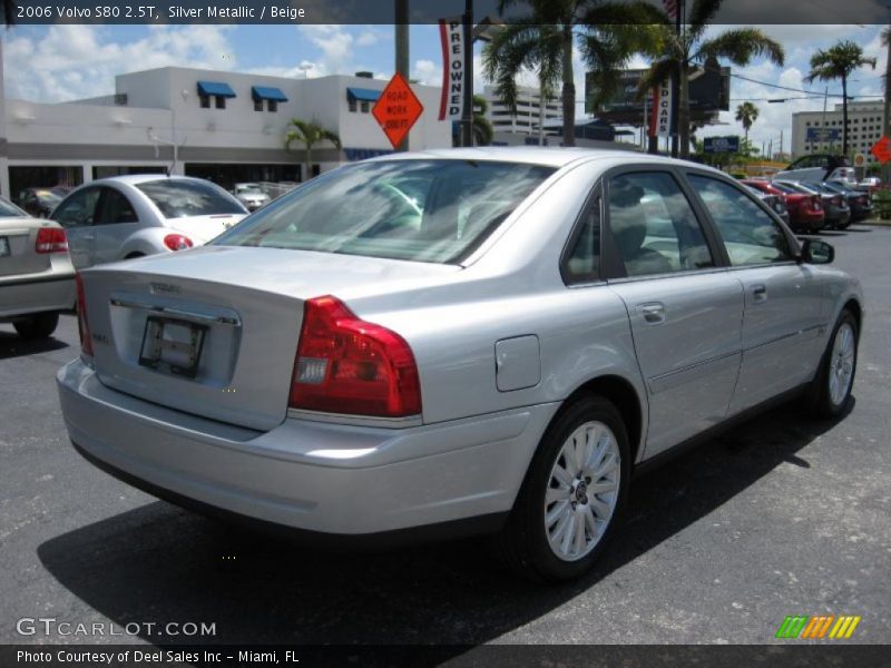 Silver Metallic / Beige 2006 Volvo S80 2.5T