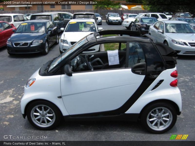 Crystal White / Design Black 2008 Smart fortwo passion cabriolet
