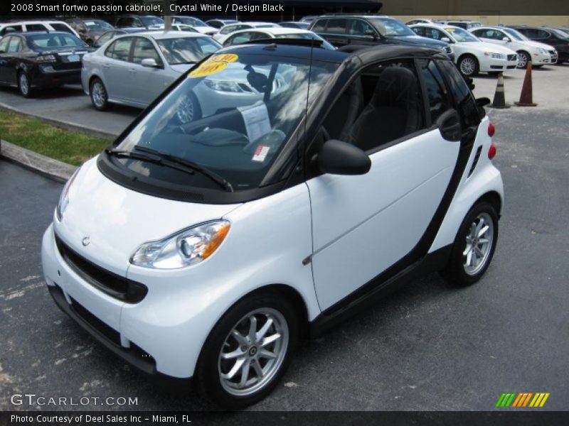 Crystal White / Design Black 2008 Smart fortwo passion cabriolet
