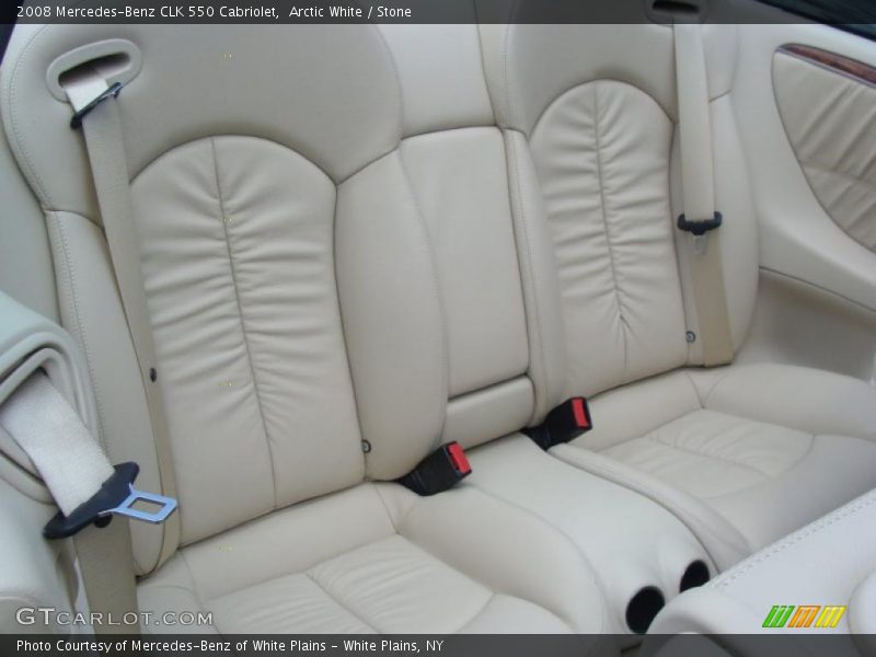 Arctic White / Stone 2008 Mercedes-Benz CLK 550 Cabriolet