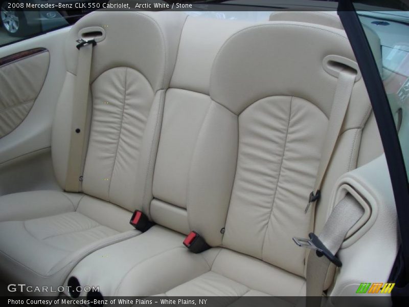 Arctic White / Stone 2008 Mercedes-Benz CLK 550 Cabriolet
