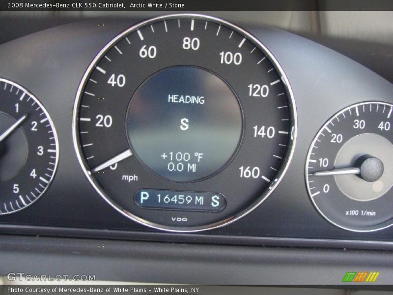 Arctic White / Stone 2008 Mercedes-Benz CLK 550 Cabriolet