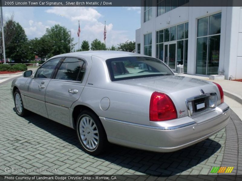 Silver Birch Metallic / Dove 2005 Lincoln Town Car Signature