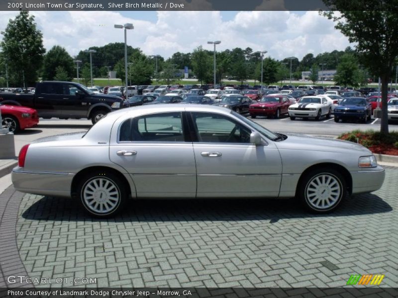 Silver Birch Metallic / Dove 2005 Lincoln Town Car Signature