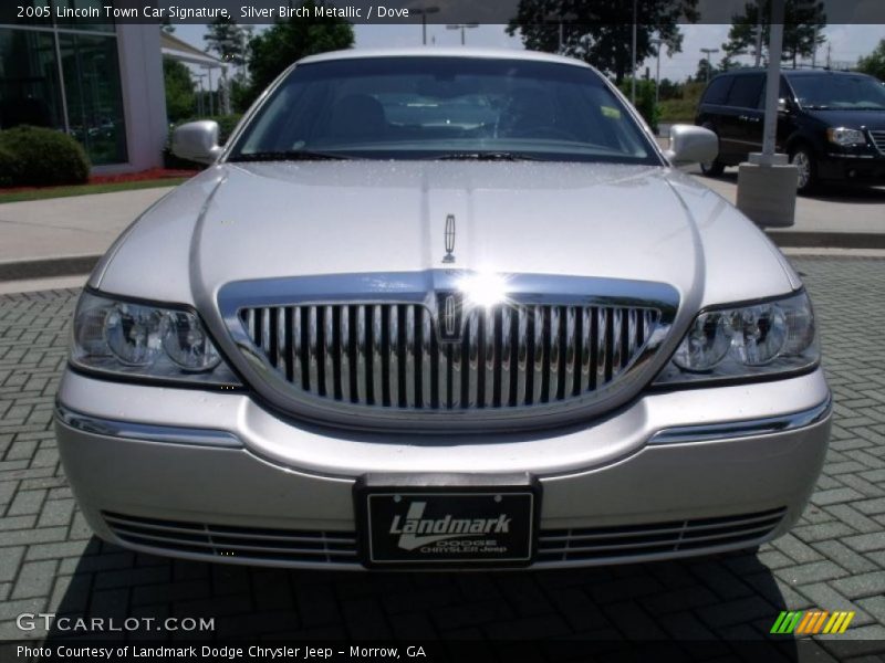Silver Birch Metallic / Dove 2005 Lincoln Town Car Signature