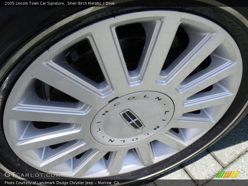 Silver Birch Metallic / Dove 2005 Lincoln Town Car Signature