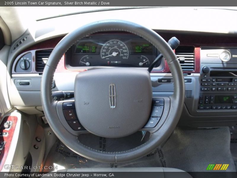 Silver Birch Metallic / Dove 2005 Lincoln Town Car Signature