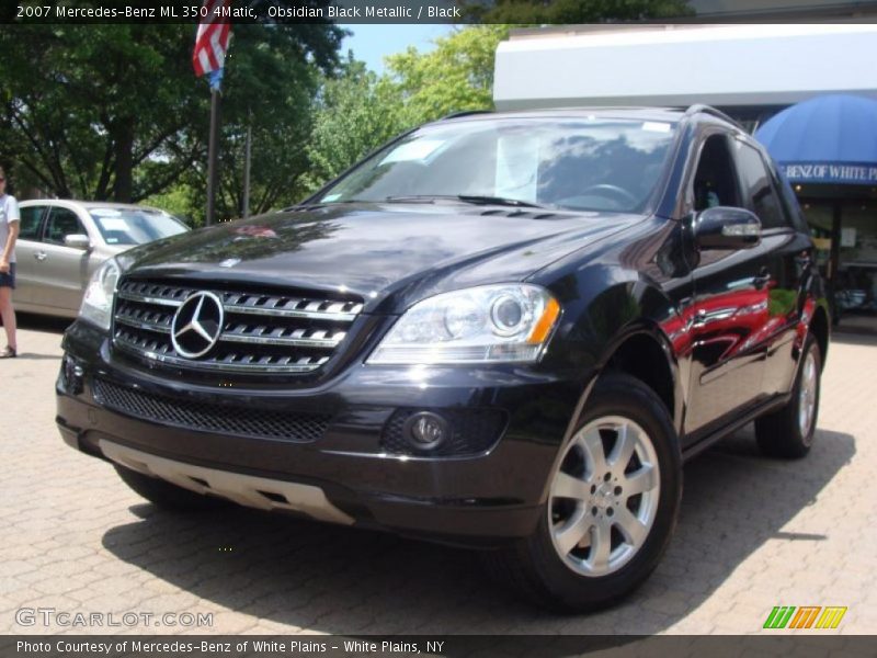 Obsidian Black Metallic / Black 2007 Mercedes-Benz ML 350 4Matic