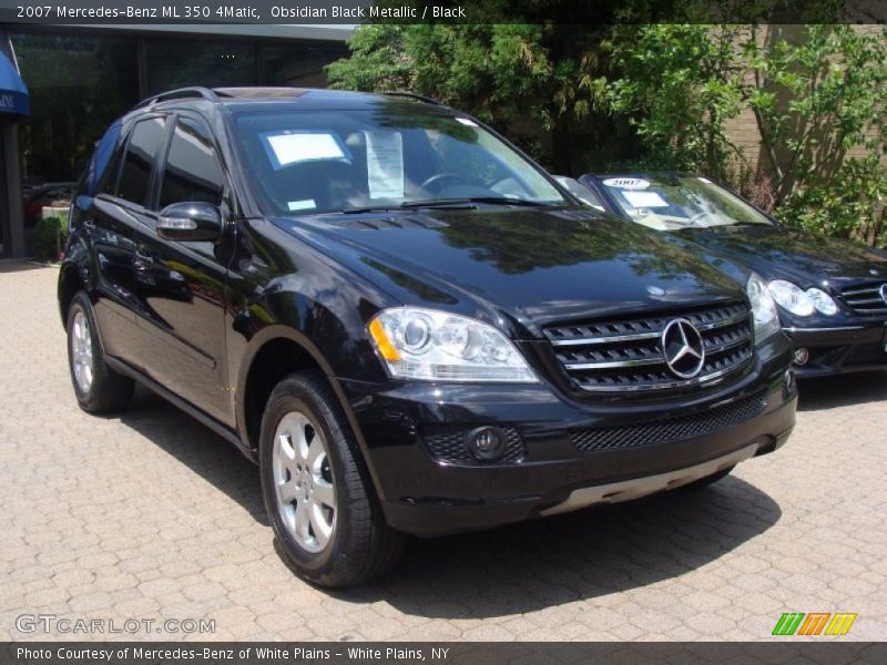 Obsidian Black Metallic / Black 2007 Mercedes-Benz ML 350 4Matic