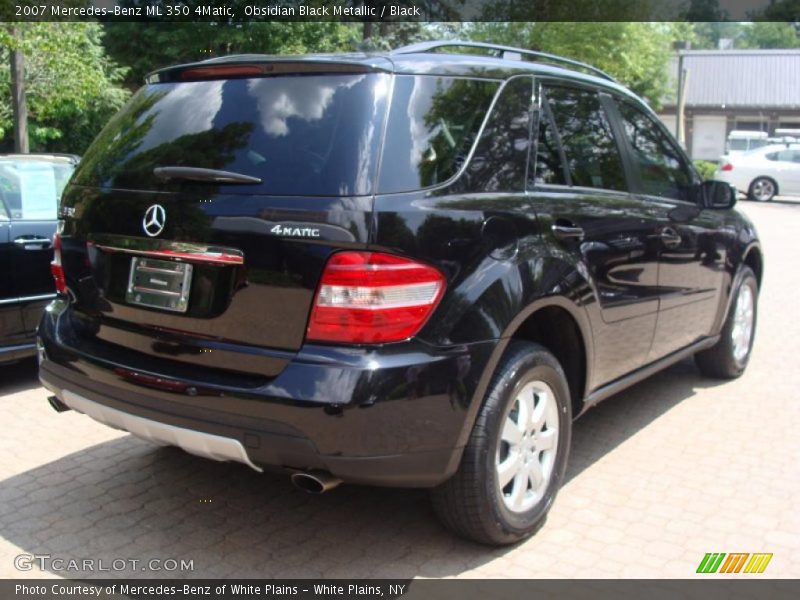 Obsidian Black Metallic / Black 2007 Mercedes-Benz ML 350 4Matic