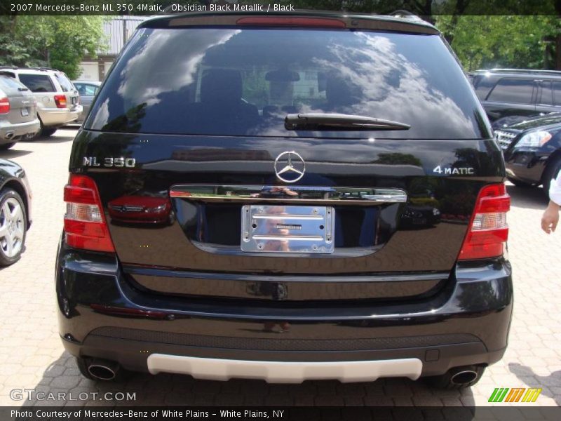 Obsidian Black Metallic / Black 2007 Mercedes-Benz ML 350 4Matic