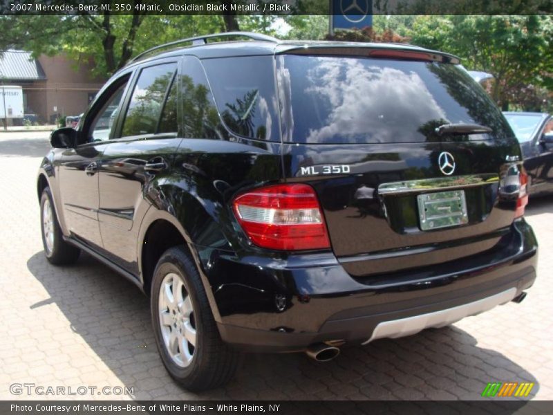 Obsidian Black Metallic / Black 2007 Mercedes-Benz ML 350 4Matic